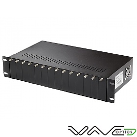 Media converter rack, 14 slots rack-mount chassis (Wave Optics WO-KR-14)