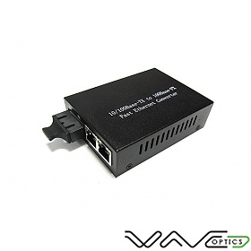 Media converter 2x10/100M RJ-45/SC, SM 1310nm, 20km