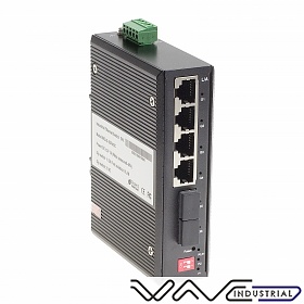 Unmanaged switch, 4x 10/1000 RJ-45 + 2x 1000 SFP (Wave Optics WO-IS-2GF4GC)