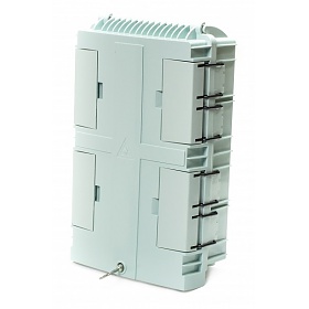 Splice box, 24 cores outdoor (IP65) FTTH box, 16x SC simplex, w/o adaptors