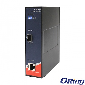 ITGMC-111GP+, Industrial mini Ethernet to fiber PoE media converter, LFP, DIN, 1x1G/10GBase-T(X) and 1x1G/10GBase-X, SFP+ socket