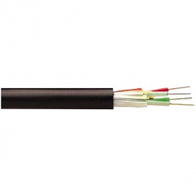 Outdoor fiber optic cable for primary ducts, 24x9/125, G652D fiber; PE