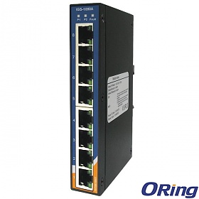 IGS-1080A, Industrial 8-port slim type unmanaged Gigabit Ethernet switch, DIN, 8x 10/1000 RJ-45