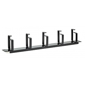 Cable manager, 19", 1U, black