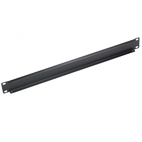 Blank panel, 19", 1U, black