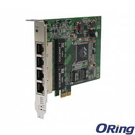 IGCS-E140, Industrial 4-port PCIe unmanaged Gigabit Ethernet switch card, 4x 10/100/1000 RJ-45