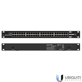 Ubiquiti ES-48-500W, Managed switch, 48x 10/1000 RJ-45, 2x 100/1000 SFP, 2x 10G SFP+, PoE+, 19"