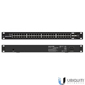 Ubiquiti ES-48-750W, Managed switch, 48x 10/1000 RJ-45, 2x 100/1000 SFP, 2x 10G SFP+, PoE+, 19"