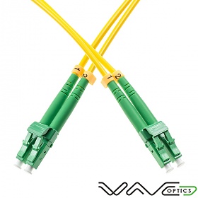 Fiber optic patch cord, LC/APC-LC/APC, SM, 9/125 duplex G652D fiber 3.0mm, 2m
