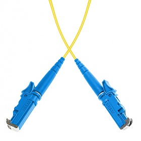 Fiber optic patch cord, E2000/UPC-E2000/UPC, SM, 9/125 simplex G652D fiber 3.0mm, L=1m