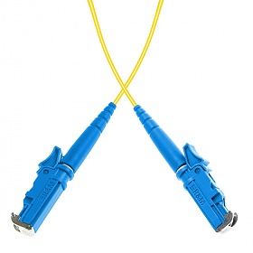 Fiber optic patch cord, E2000/UPC-E2000/UPC, SM, 9/125 simplex G652D fiber, L=2m