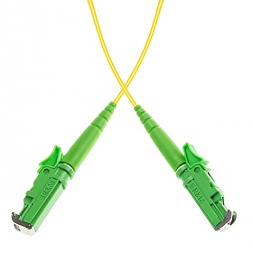 Fiber optic patch cord, E2000/APC-E2000/APC, SM, 9/125 simplex, G652D fiber, L=2m