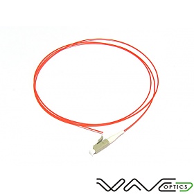 Fiber optic pigtail LC UPC, MM, 50/125, 0.9mm, OM2 fiber, 1m