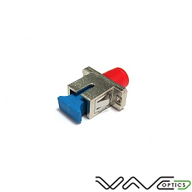 Fiber optic hybrid adaptor SM, SC/UPC - FC/UPC simplex