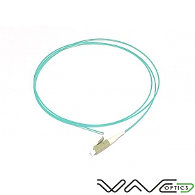 Fiber optic pigtail, LC UPC, MM, 50/125, 0,9mm, OM3 fiber, 1m