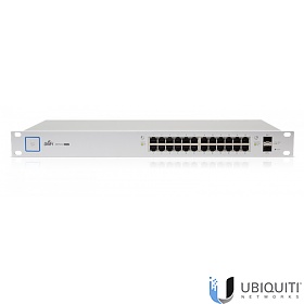 Ubiquiti UniFi US-24-500W, Managed switch, 24x 10/1000 RJ-45, 2x SFP, PoE+, 19"