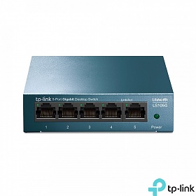 TP-Link LS105G, Unmanaged switch, 5x 10/100/1000 RJ-45, desktop