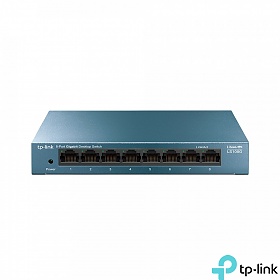 TP-Link LS108G, Unmanaged switch, 8x 10/100/1000 RJ-45, desktop