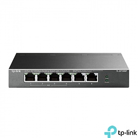 TP-Link TL-SF1006P, Unmanaged switch,  6x 10/100 RJ-45, PoE+, desktop