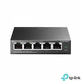 TP-Link TL-SG1005LP, Unmanaged switch, 5x 10/100/1000 RJ-45, PoE+, desktop