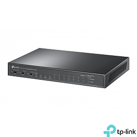 TP-Link TL-SL1311P, Unmanaged switch, 8x 10/100 RJ-45, 2x 10/100/1000 RJ-45, 1x SFP, PoE+