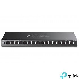 TP-Link TL-SG116P, Unmanaged switch, 16x 10/100/1000 RJ-45, PoE+, desktop