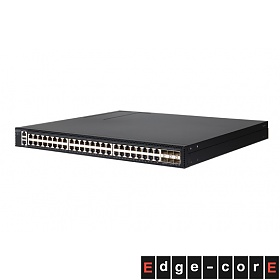 Managed switch,  48x 10/100/1000 RJ-45 ports, 6x 25G SFP28 ports, 19" (Edge-core ECS4150-54T)