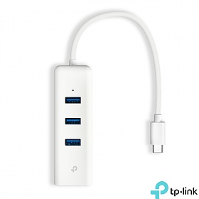TP-Link UE330C, USB 3.0 3-Port Hub & Gigabit Ethernet Adapter 2 in 1 USB Adapter