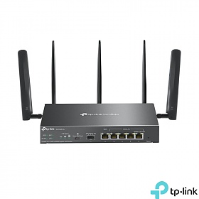 3000Mbps Wireless gigabit VPN Router Omada, 5x 10/100/1000 RJ-45, 1 SFP slots, desktop (TP-Link ER706W-4G)