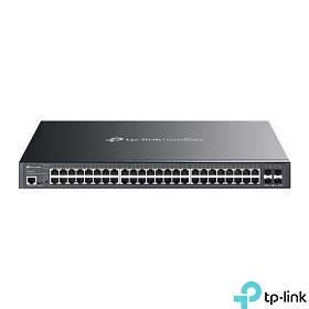 TP-Link SG3452XMPP, Managed switch,  48x 10/100/1000 RJ-45, 4 slide-in 10G SFP+ slot, PoE++, 19"