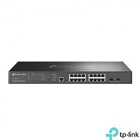 TP-Link SG3218XP-M2, Managed switch,  16x 2,5G, 2 slide-in 10G SFP+ slot, PoE+, 19"