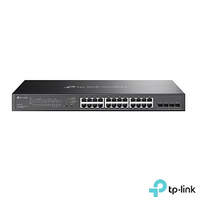 TP-Link SG2428LP, Smart switch,  24x 10/100/1000 RJ-45, 4x SFP, PoE+, 19"