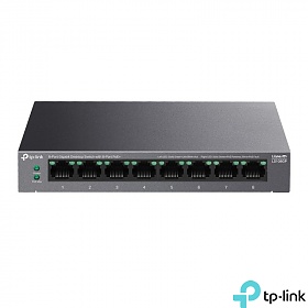 TP-Link LS108GP, Unmanaged switch, 8x 10/100/1000 RJ-45, PoE+, desktop
