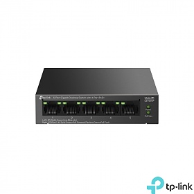 TP-Link LS105GP, Unmanaged switch, 5x 10/100/1000 RJ-45, PoE+, desktop