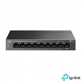 TP-Link LS109P, Unmanaged switch,  9x 10/100 RJ-45, PoE+, desktop