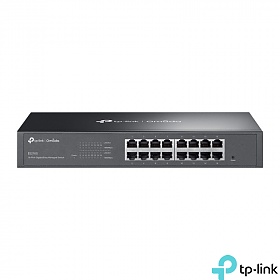 TP-Link ES216G, Smart switch, 16x 10/100/1000 RJ-45, 19" Rack-mounting Bracket