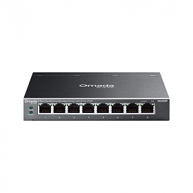 Managed switch,  8x 10/100/1000 RJ-45, PoE+, desktop (TP-Link ES208GP)