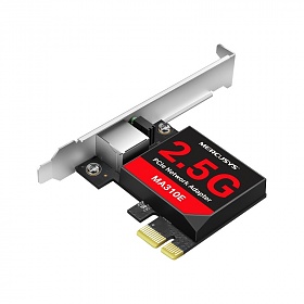 Network adapter, PCI Express, 2.5 Gb/s (TP-Link Mercusys MA310E)