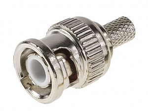 BNC male connector, crimp type, RG59 