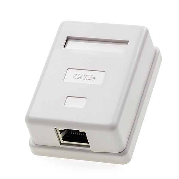 Surface Mount Box cat5e, 1xRJ-45, STP