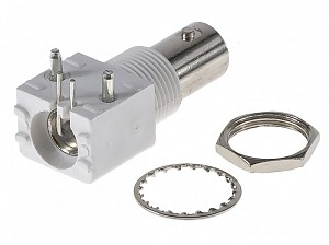 BNC female connector, PCB, 90° 