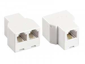 3 way coupler, 4C, white 