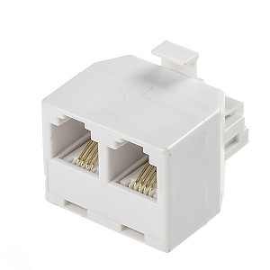 Duplex adaptor, 4C, white 