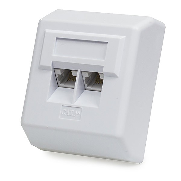 prise murale CAT5e en Saillie 45x45 1 port RJ45 FTP