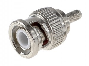 BNC male connector, crimp type, RG174 