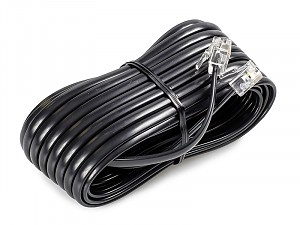 Inverted extension cord, 4C, 7 m, black 