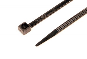 Cable ties, 3.6 x 140 mm, black 