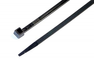 Cable ties, 4.8 x 200 mm, black 