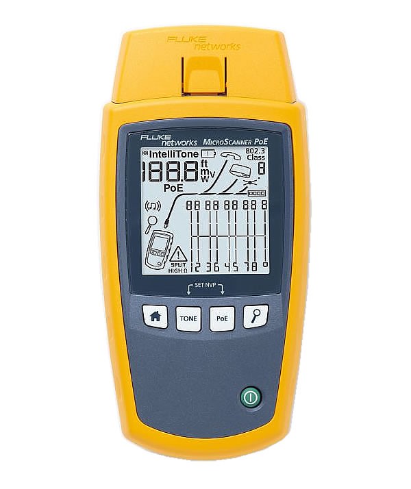 MicroScanner PoE cable tester (Fluke Networks MS-POE) 