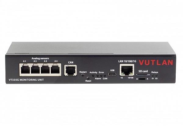MINI Monitoring unit; 4x analog; 1 x CAN (Vutlan VT335G) 